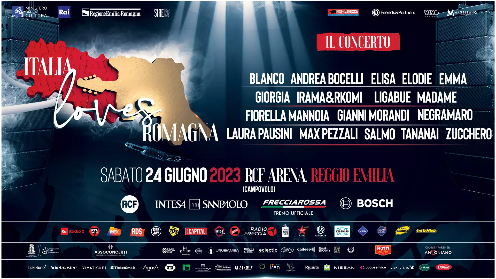 Italia loves Romagna: prevendita biglietti
