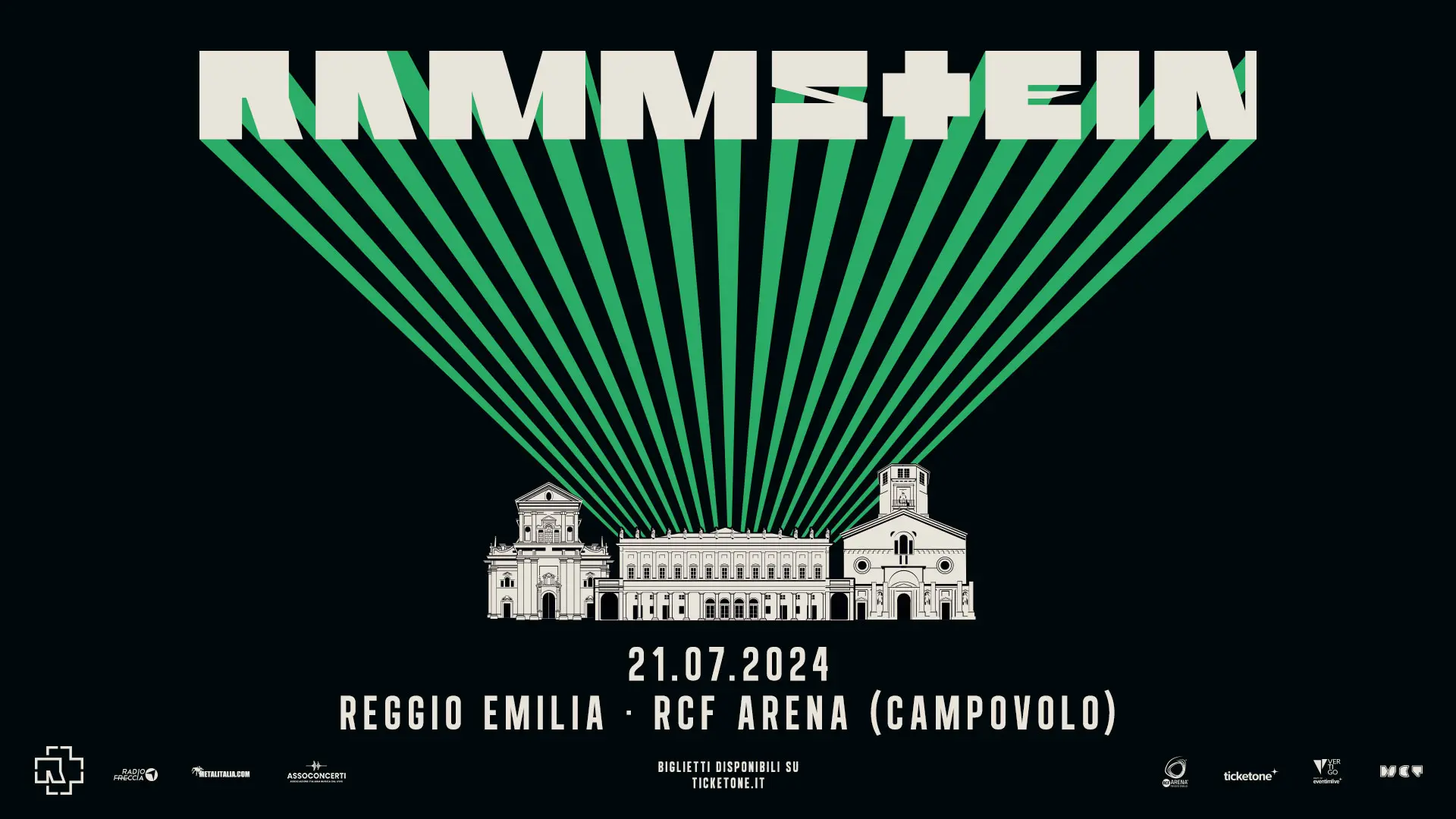 RCF Arena si prepara a ospitare la data italiana dei RAMMSTEIN, il 21 luglio 2024
